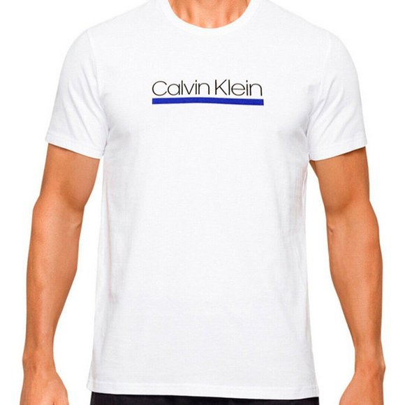 NWT CALVIN KLEIN MEN'S WHITE CREW NECK T-SHIRT XL - Picture 1 of 2